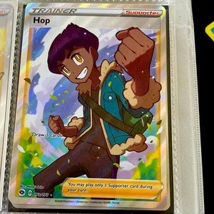 Hop, pokemon trainer full art card